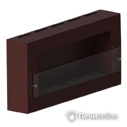 Биокамин ЭкоЛайф Window Fat II Glass black burgundy Арома в Магнитогорске